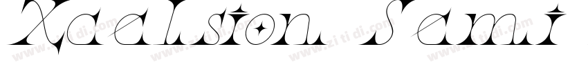 Xcelsion Semi Itali字体转换